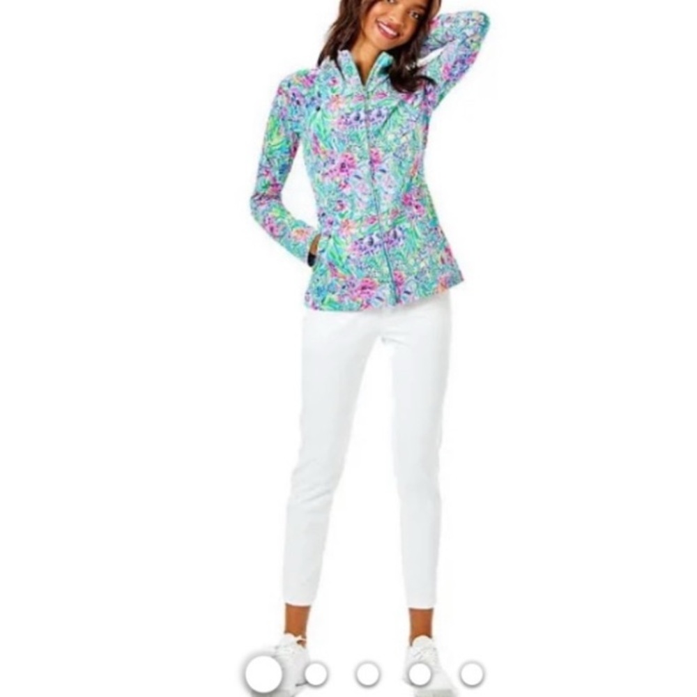 Lilly Pulitzer Cameron Pant UPF 50+ color Resort White style 007533
